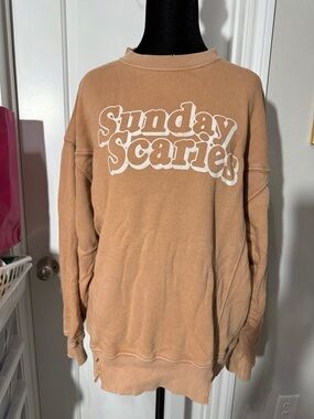 aerie Tan "Sunday Scaries" Pullover Sweatshirt